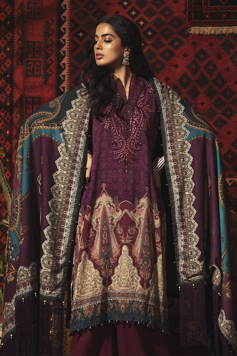 MPT-913-B | Maria B | M.Prints | Unstitched Fabrics | Fall/Winter 20