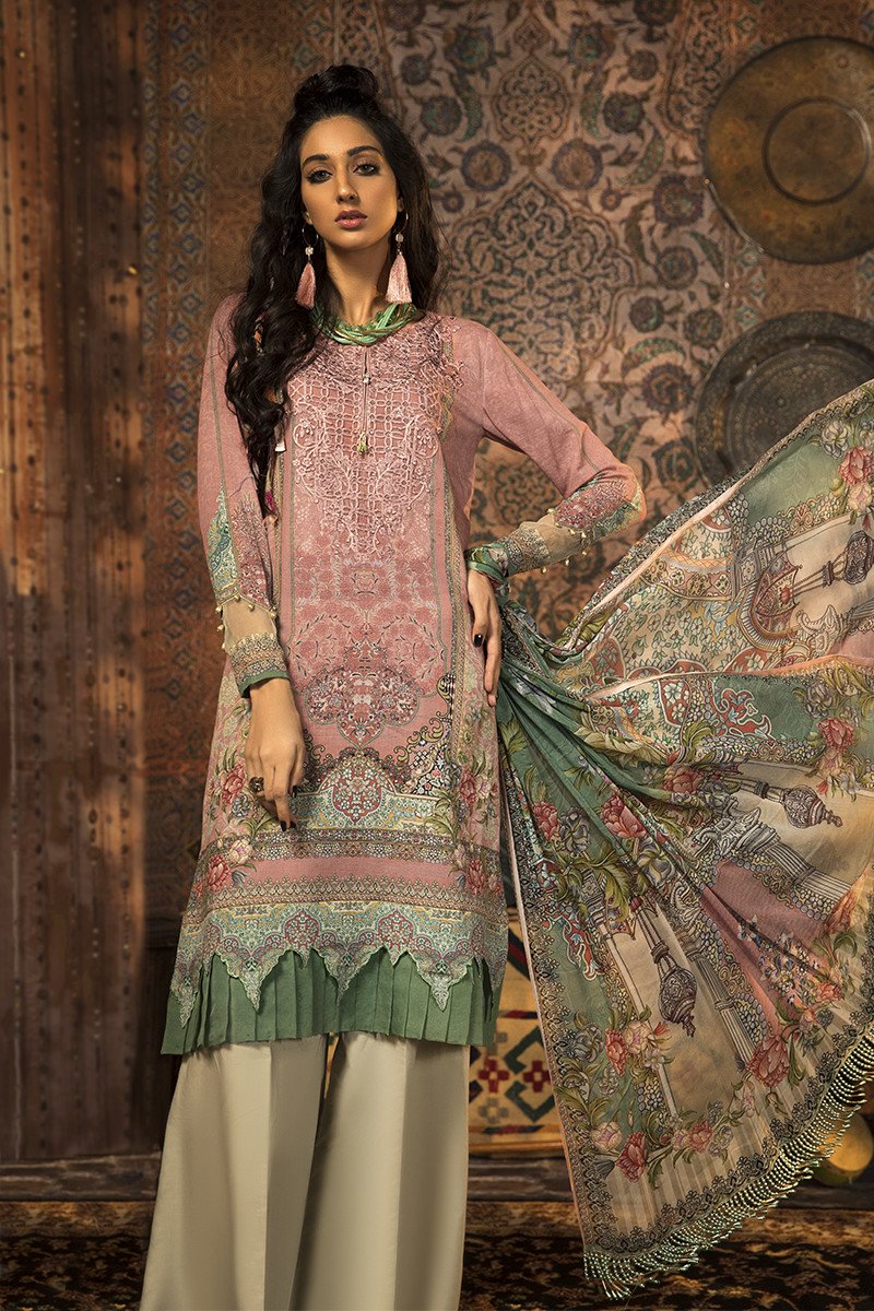MPT-914-B | Maria B | M.Prints | Unstitched Fabrics | Fall/Winter 20