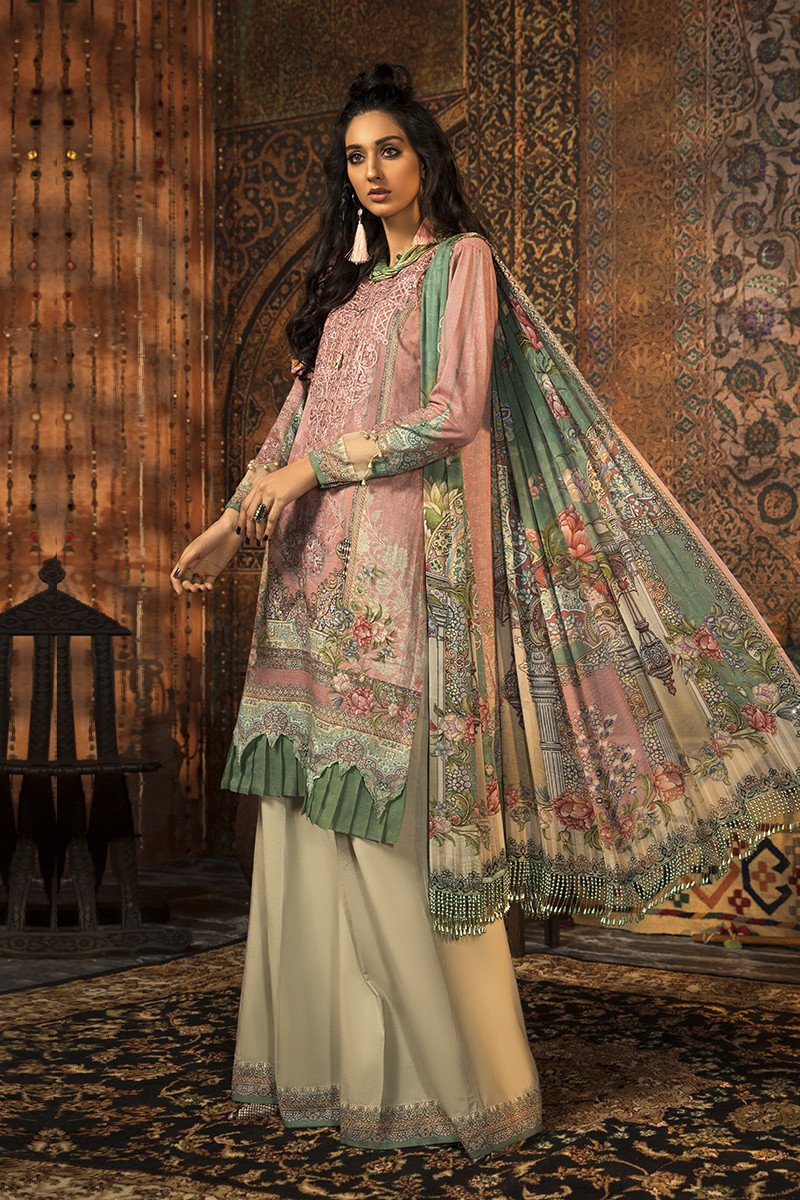 MPT-914-B | Maria B | M.Prints | Unstitched Fabrics | Fall/Winter 20