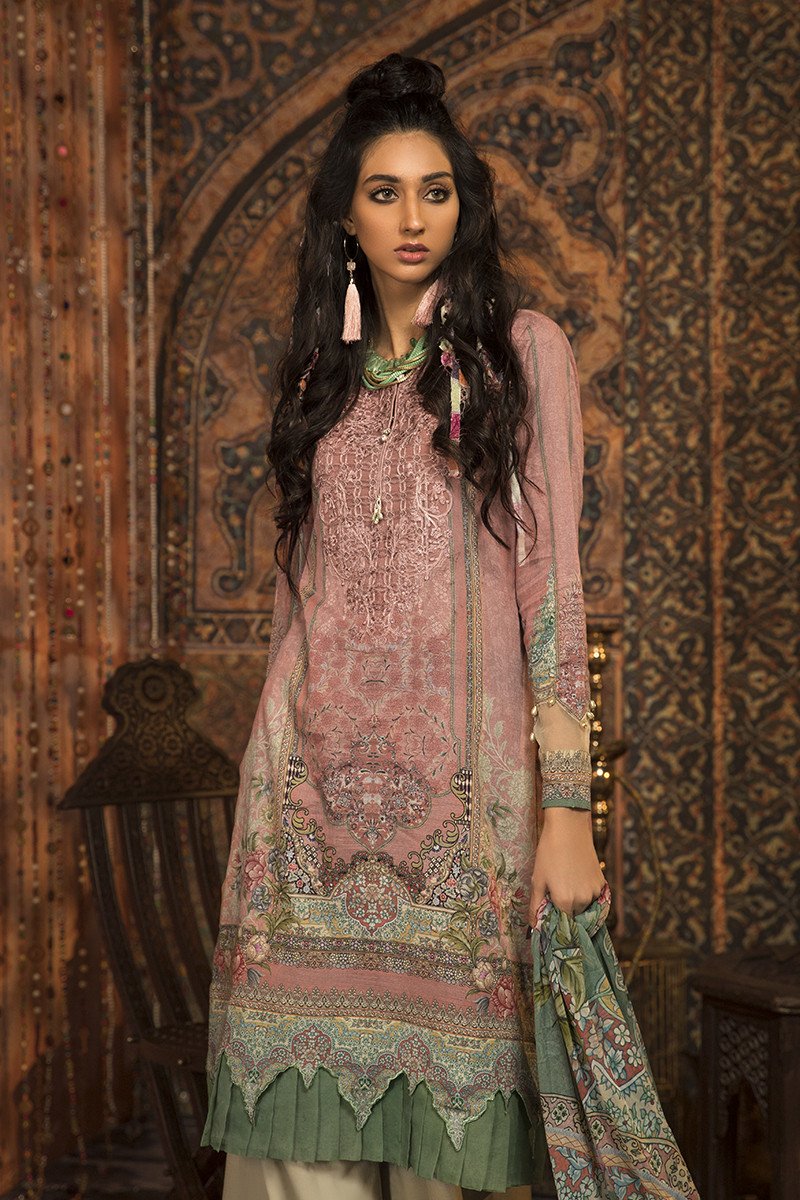 MPT-914-B | Maria B | M.Prints | Unstitched Fabrics | Fall/Winter 20