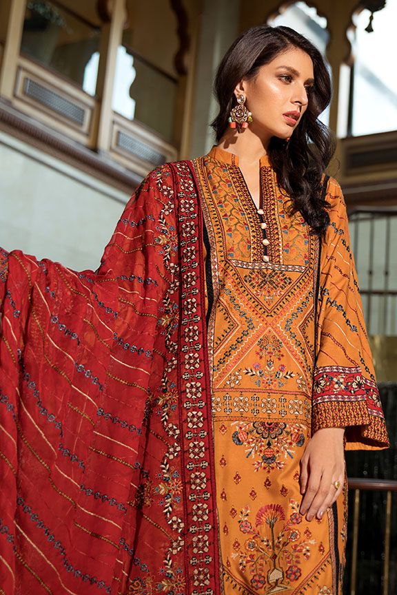 2368 Exotic Bloom (Motifz Premium Embroidered Linen)