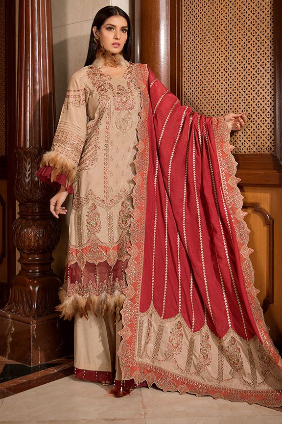2374 Ethnic Edtore (Motifz Premium Embroidered Karandi)