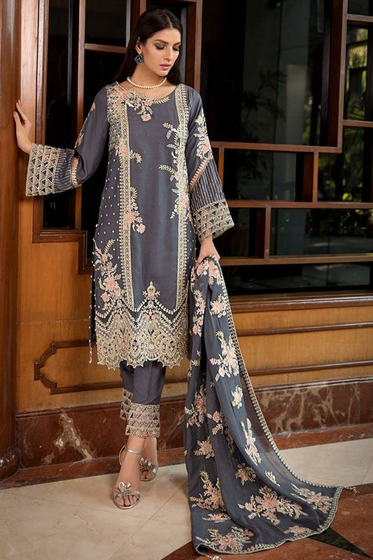2378 Dusky Frill (Motifz Premium Embroidered Linen)
