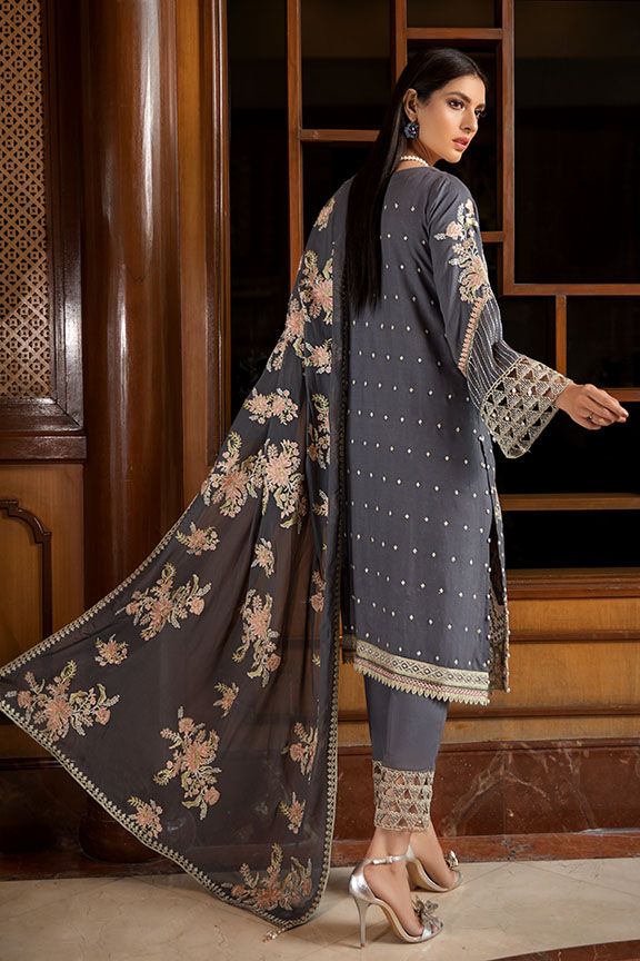 2378 Dusky Frill (Motifz Premium Embroidered Linen)