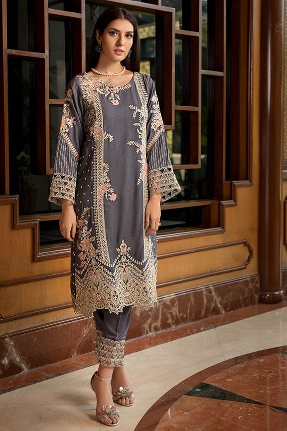 2378 Dusky Frill (Motifz Premium Embroidered Linen)