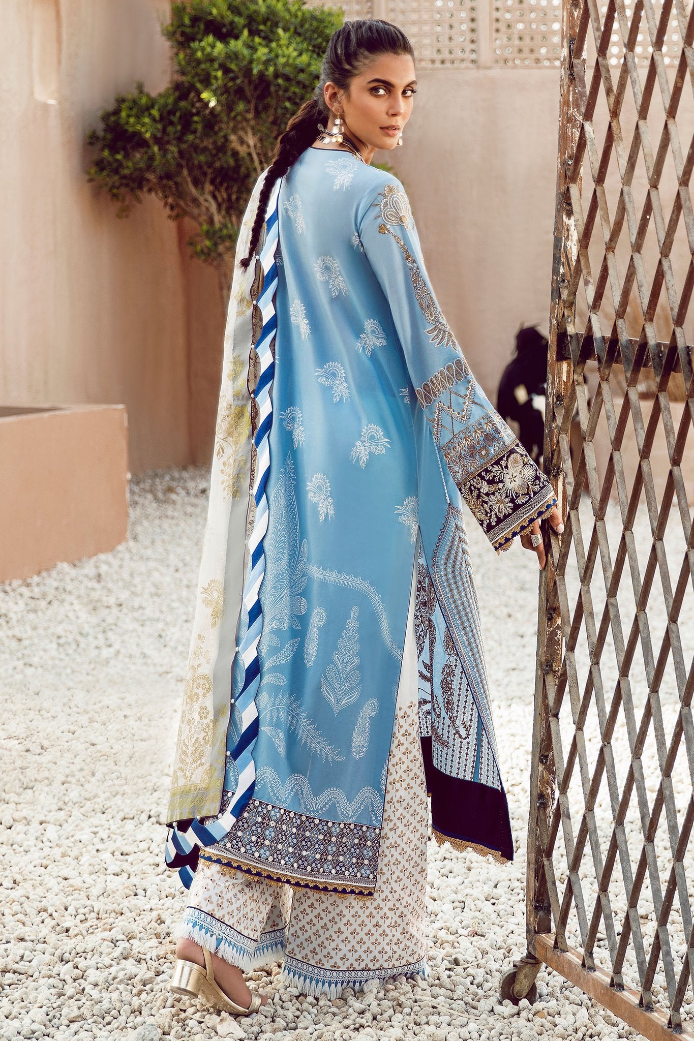 EF-04 (Azzura)| Elan | Letters From Formentera | Festive Unstitched 2020