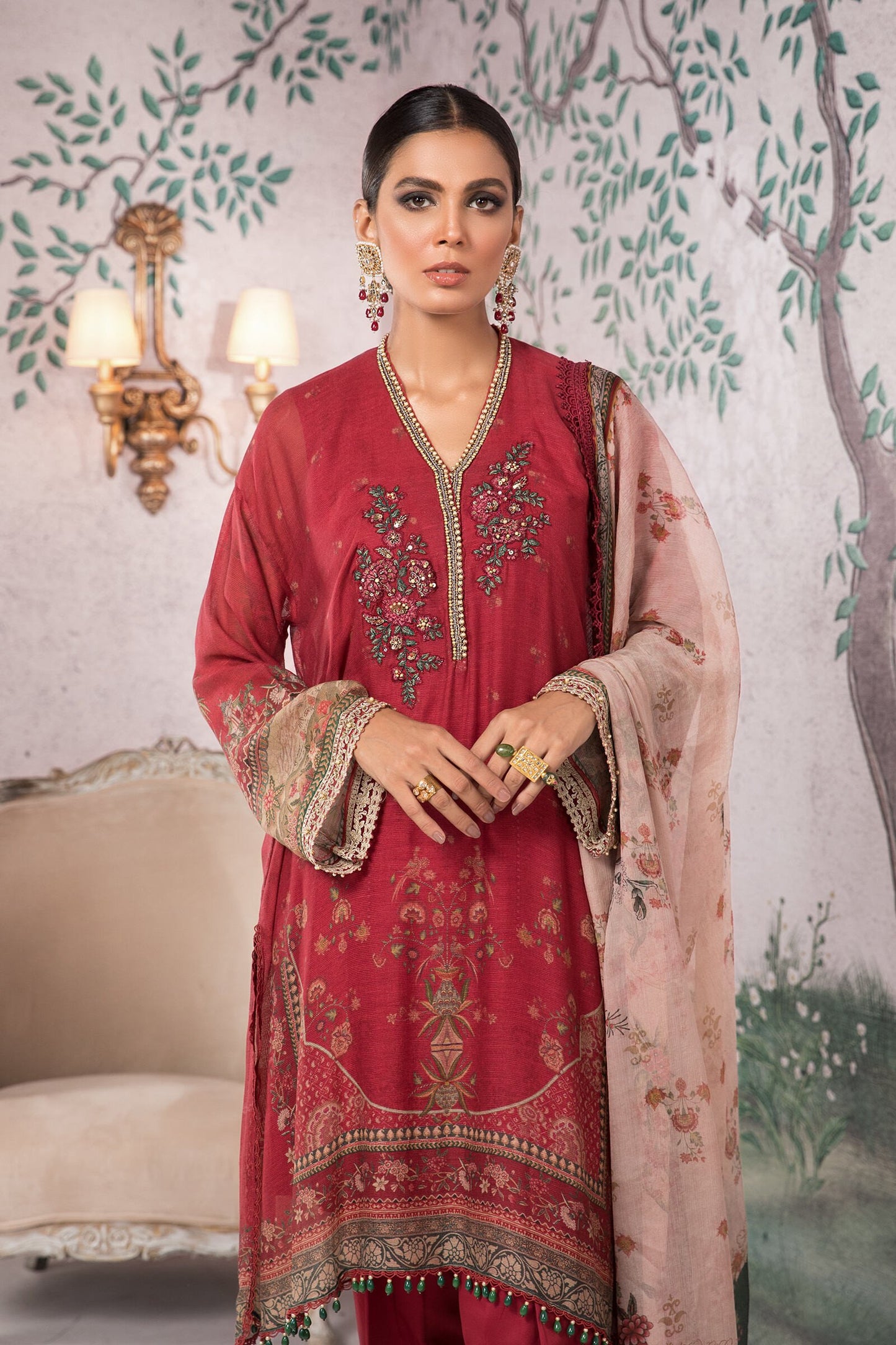 SN-105 | Maria.B. | Unstitched Silk Net Collection 2021