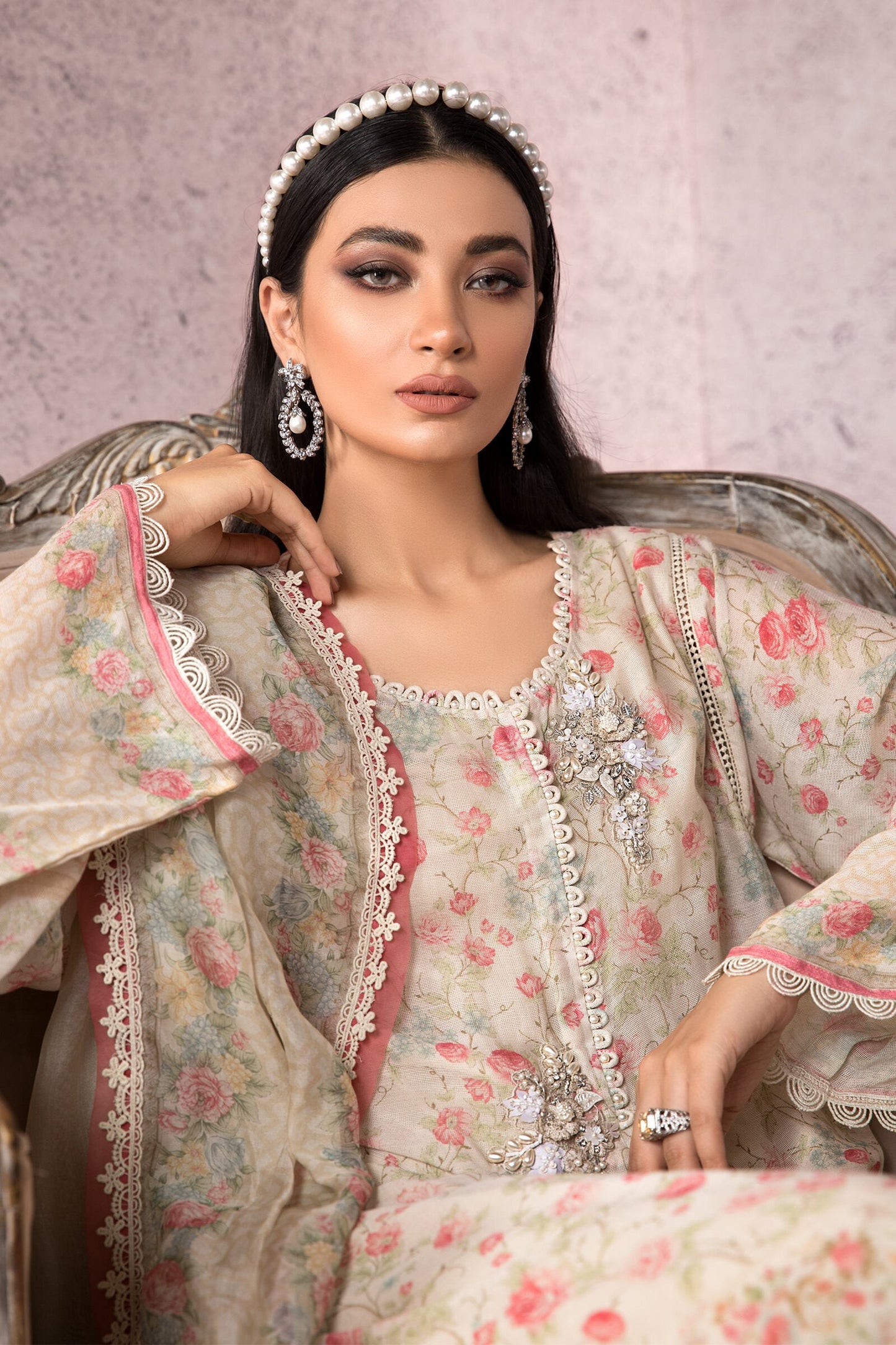 SN-106 | Maria.B. | Unstitched Silk Net Collection 2021