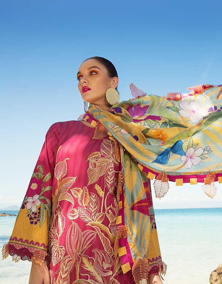 SS-102 | Rang Rasiya | Unstitched Luxury Lawn 2020