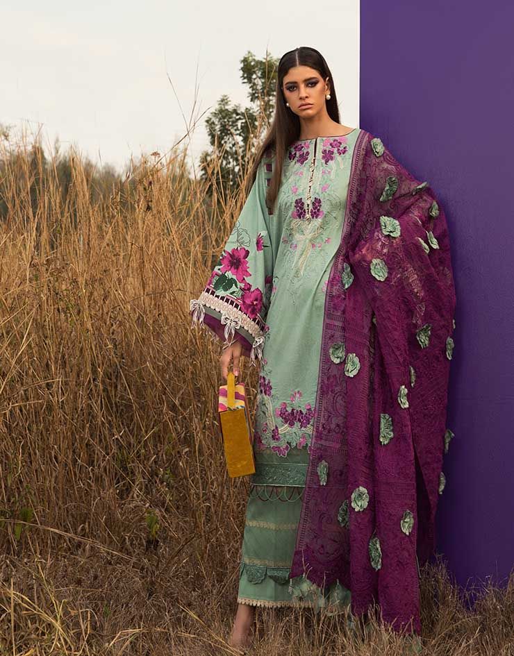 SS-105 | Rang Rasiya | Unstitched Luxury Lawn 2020