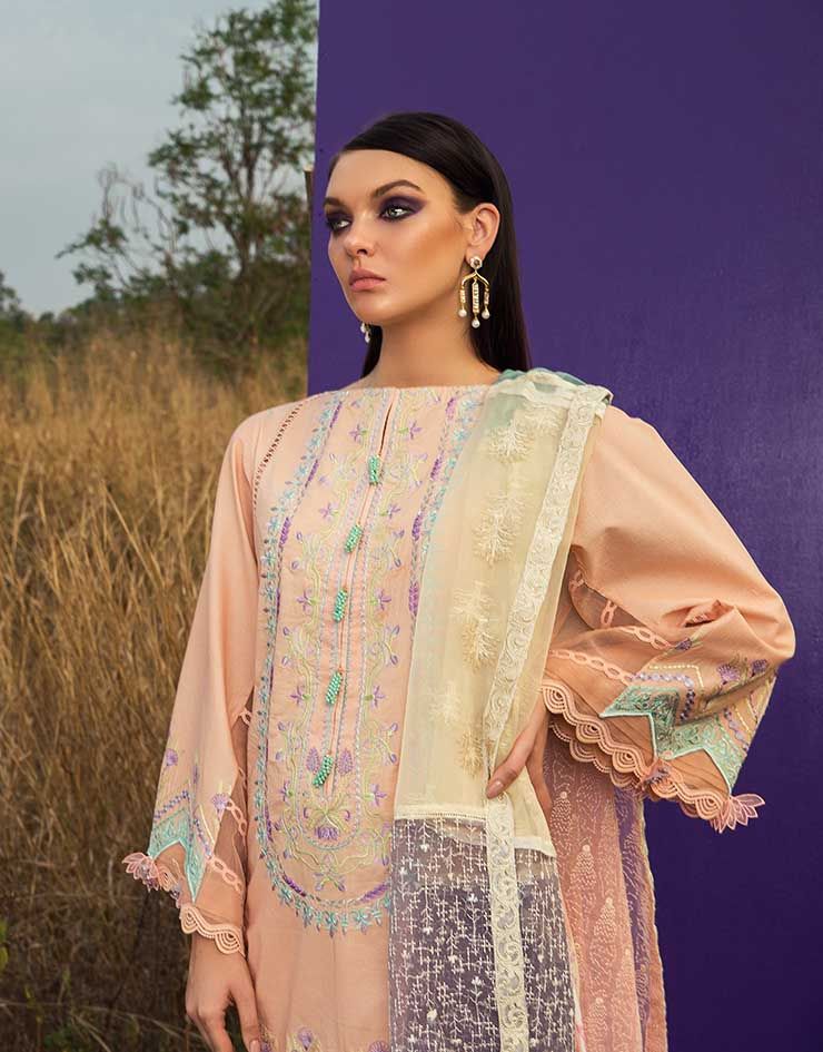 SS-106 | Rang Rasiya | Unstitched Luxury Lawn 2020