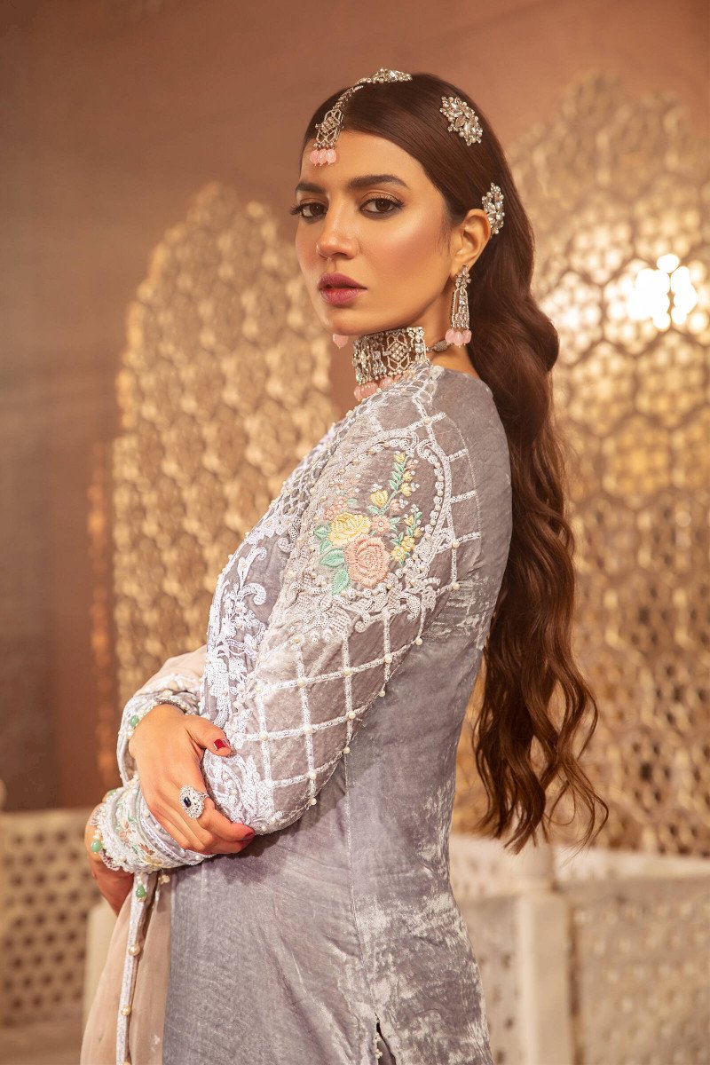 VEL-20-107-Lilac | Maria B | Unstitched Velvet Collection 2021