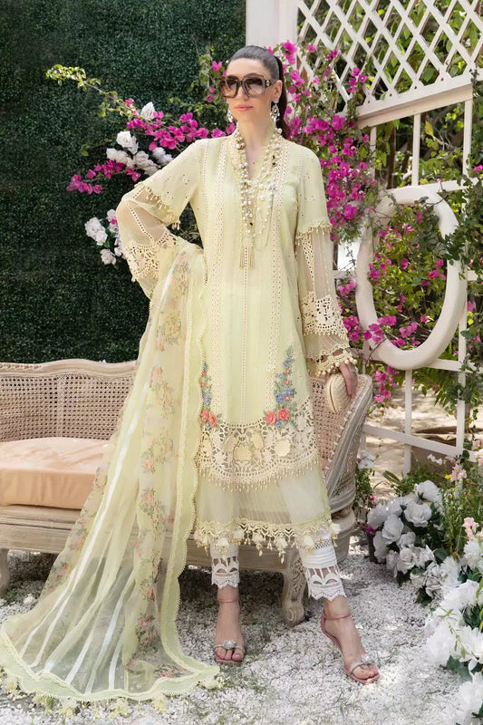 EL - 22 - 04 - Yellow | Maria B | Eid Lawn Collection 2022