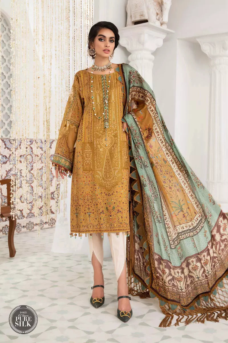 EL - 22 - 09 - Mustard | Maria B | Eid Lawn Collection 2022