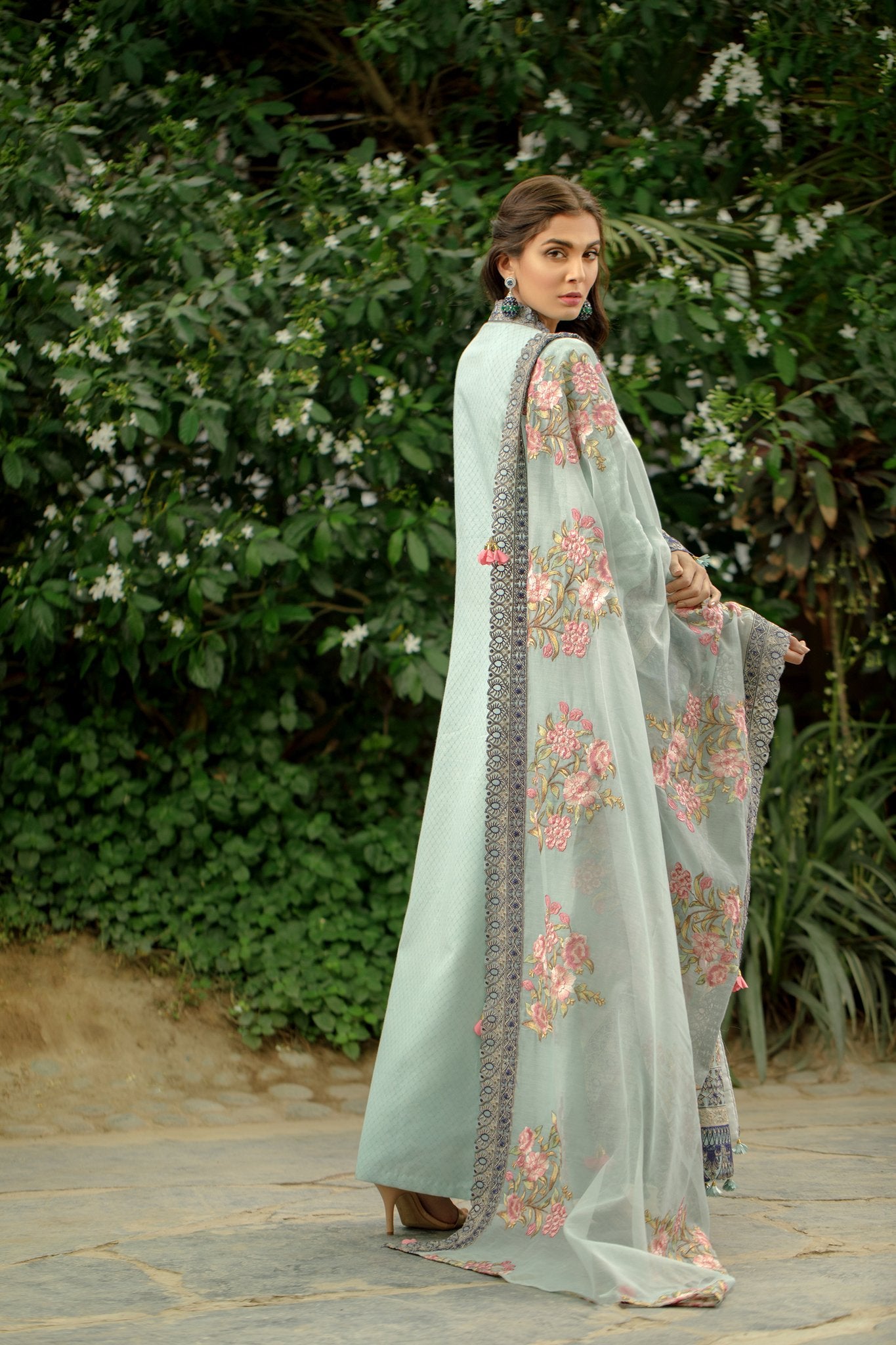 3A Aqua Blue - Zarqash Lawn 2019
