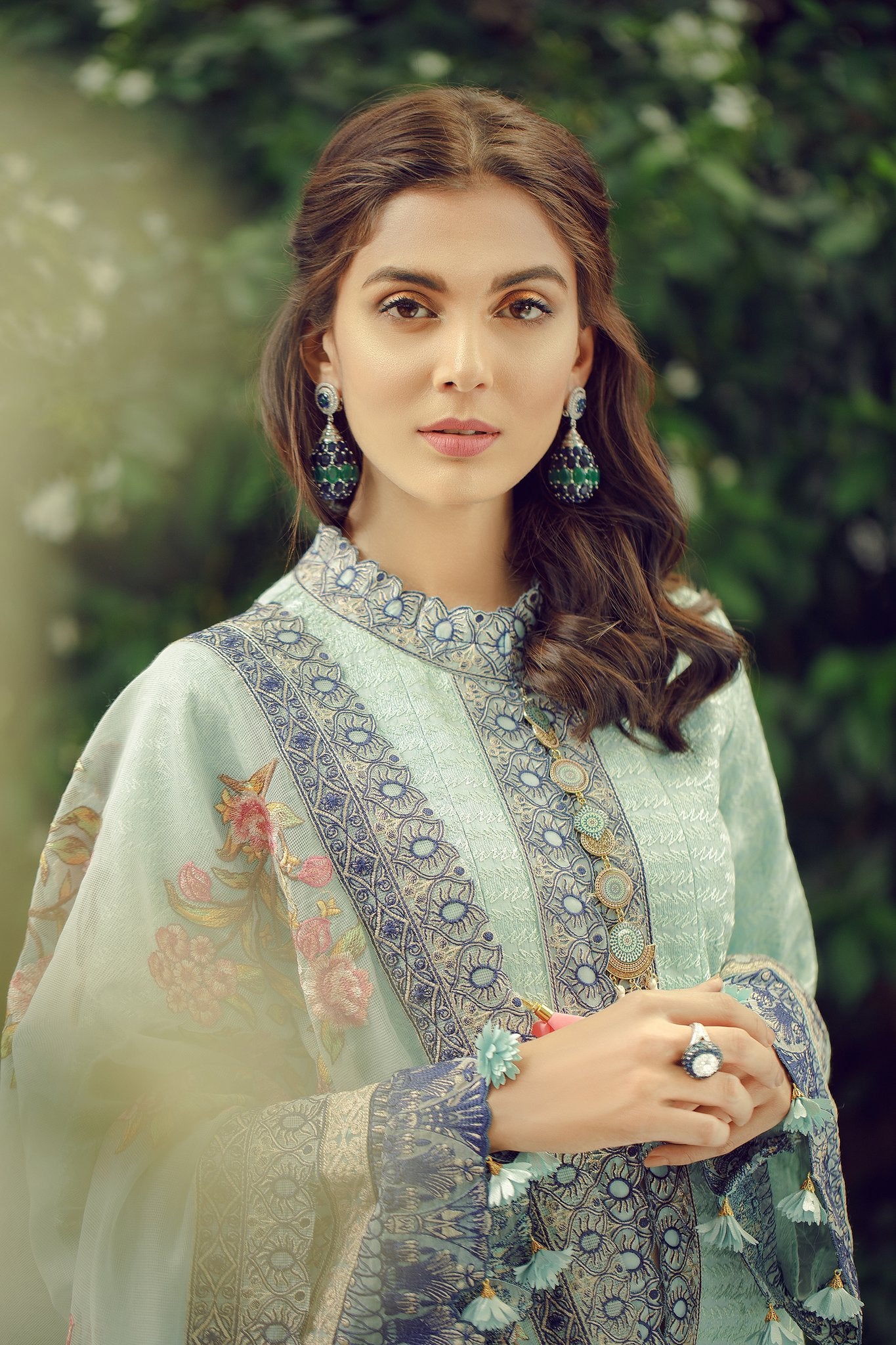 3A Aqua Blue - Zarqash Lawn 2019