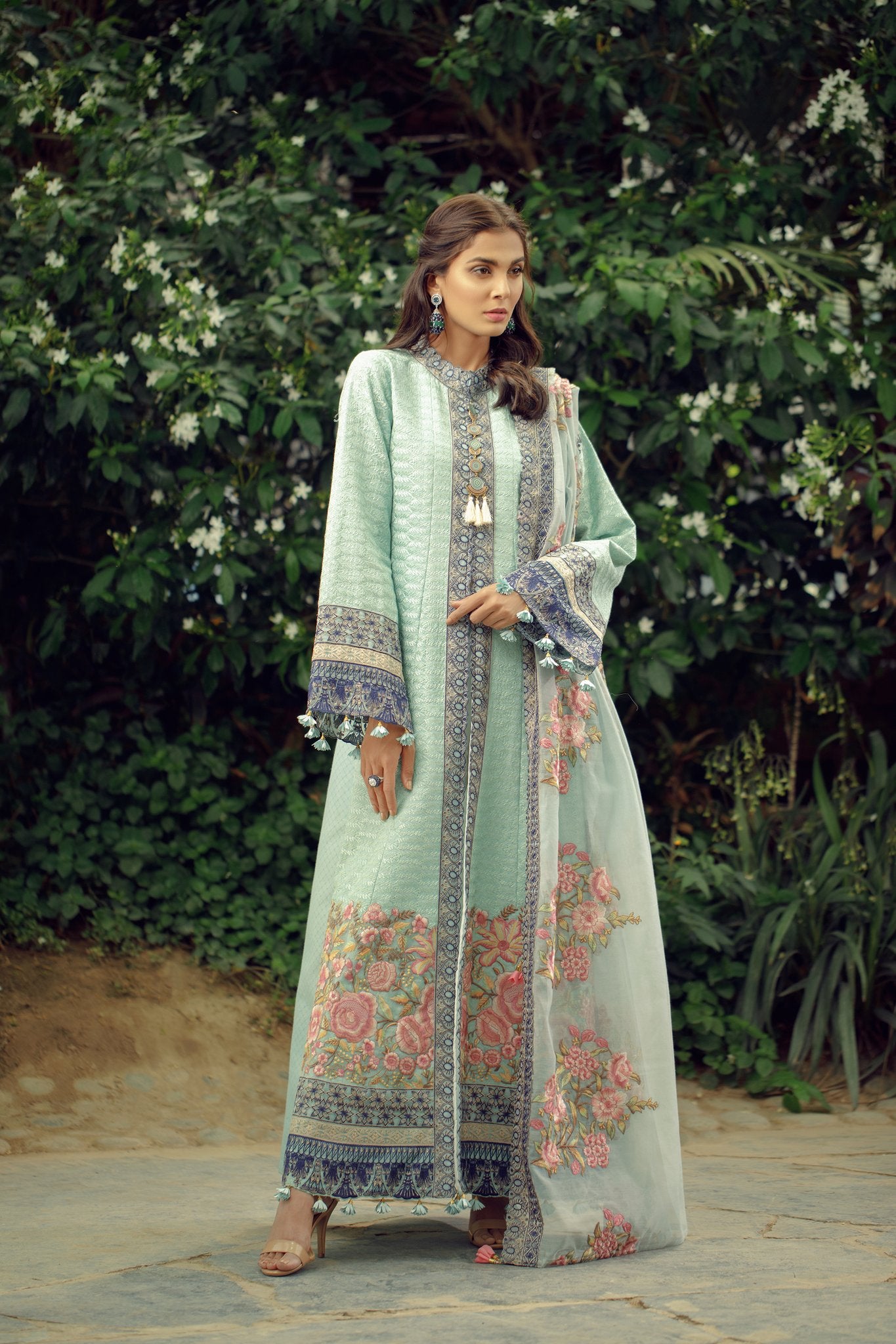 3A Aqua Blue - Zarqash Lawn 2019