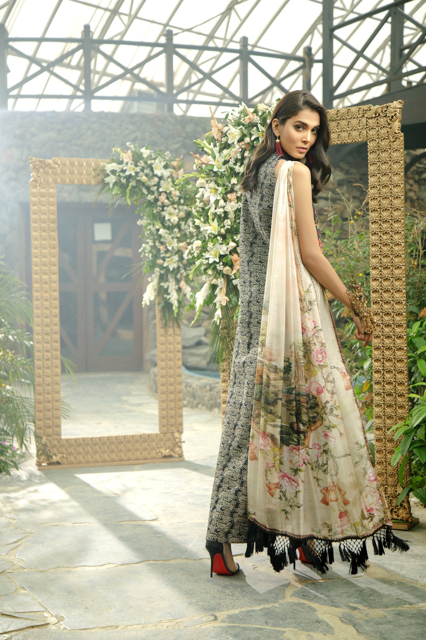 1A Black - Zarqash Lawn 2019