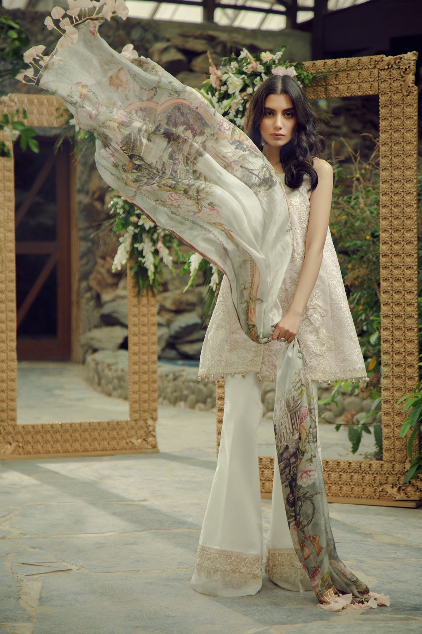 1B Pink Powder - Zarqash Lawn 2019