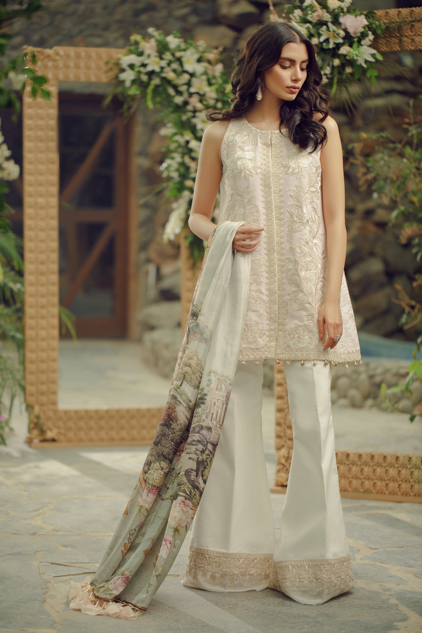 1B Pink Powder - Zarqash Lawn 2019