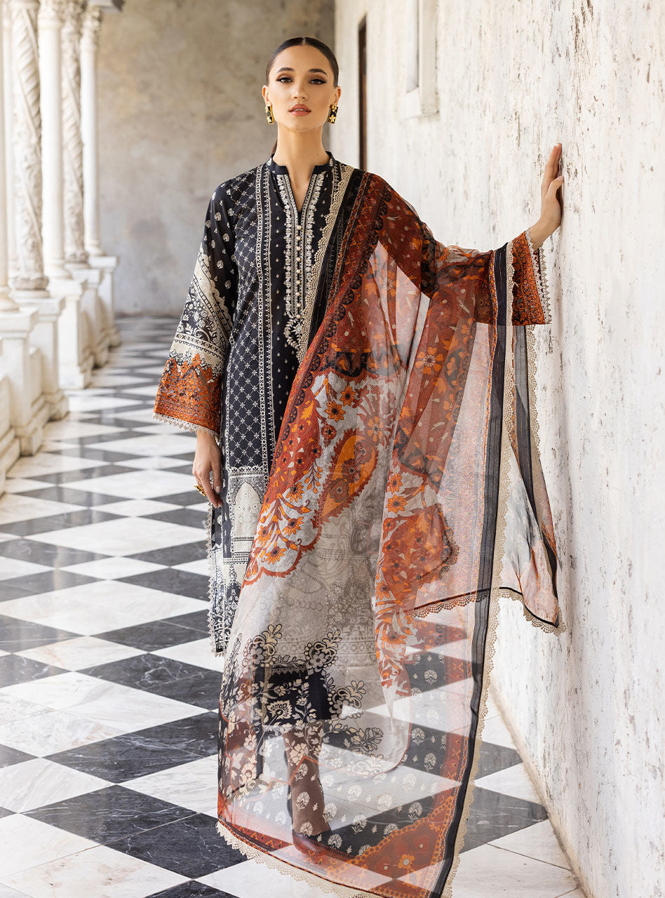 D-09A | Zainab Chottani | Tahra Luxury Lawn 2023