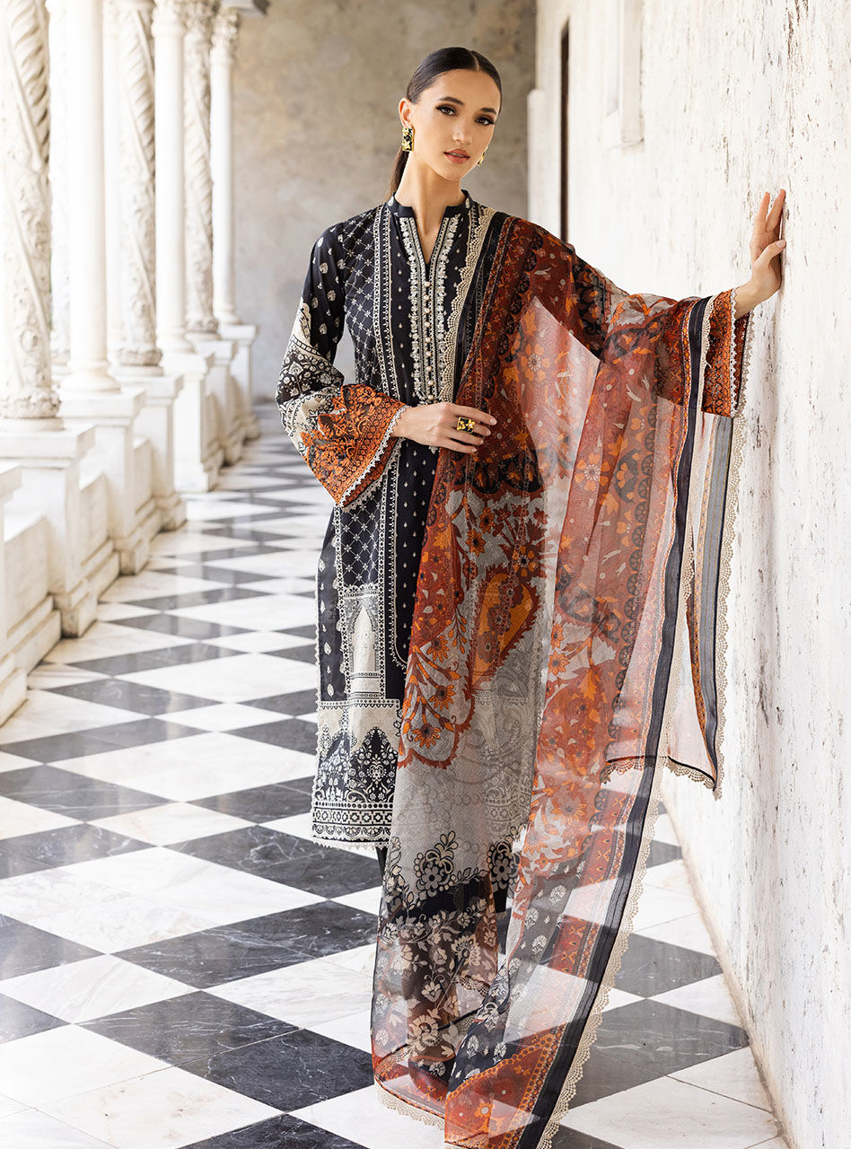 D-09A | Zainab Chottani | Tahra Luxury Lawn 2023