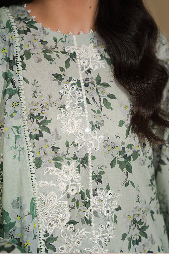 SAGE SILT | Cross Stitch | Unstitched Eid Lawn 2024