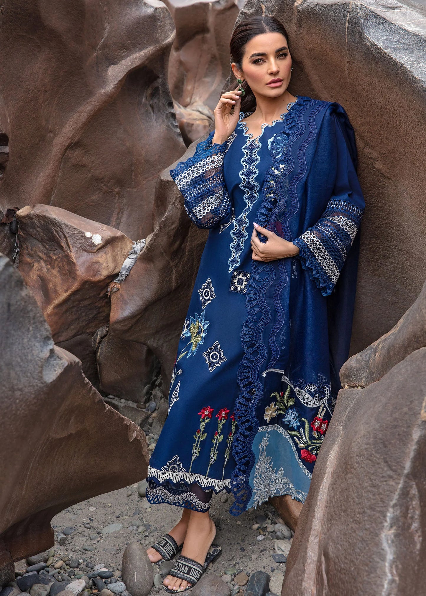 Into The Wild - Midnight Blue | Crimson By Saira Shakira | Luxury Lawn 2024