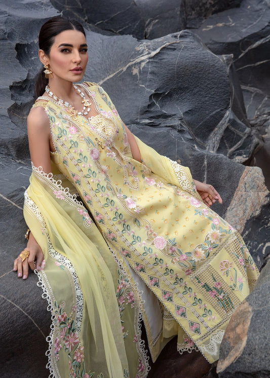 Believe In Her - Topaz Yellow | Crimson By Saira Shakira | Luxury Lawn 2024