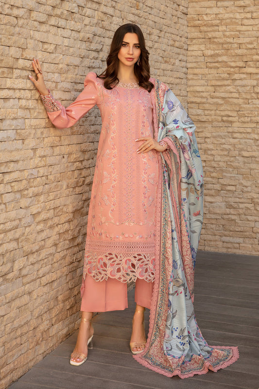 Bella | Rang Rasiya Carnation  | Unstitched Lawn 2024