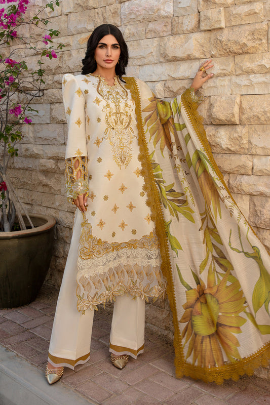 Isabella | Rang Rasiya Carnation  | Unstitched Lawn 2024