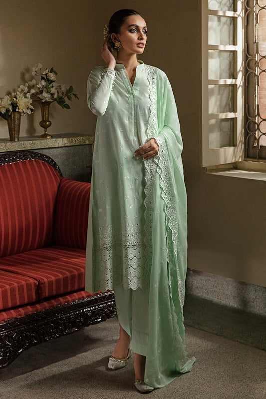 Mint Voyage | Cross Stitch | Chikankari Lawn 2023