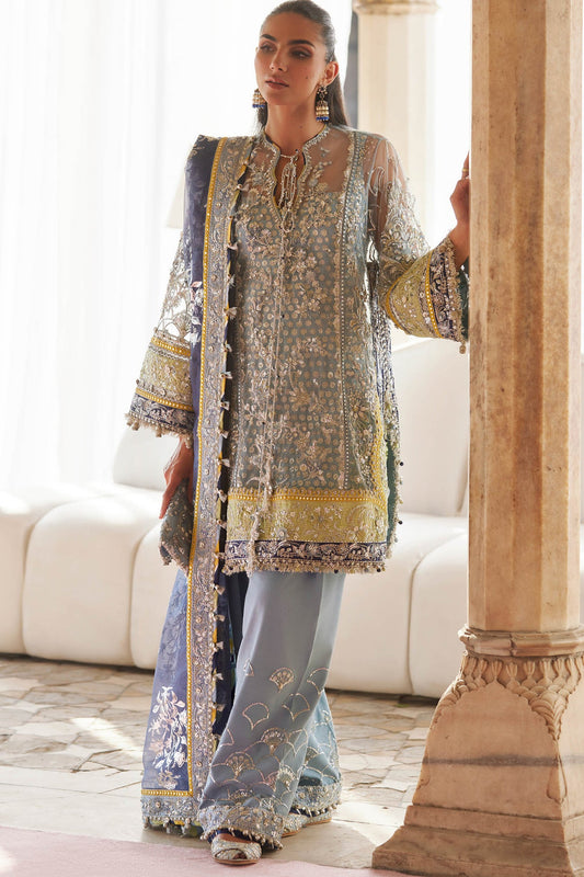 NILOFAR-E-SHAAM (ZC25-04) | Zaha | Gossamer Wedding Unstitched Collection 2026 
