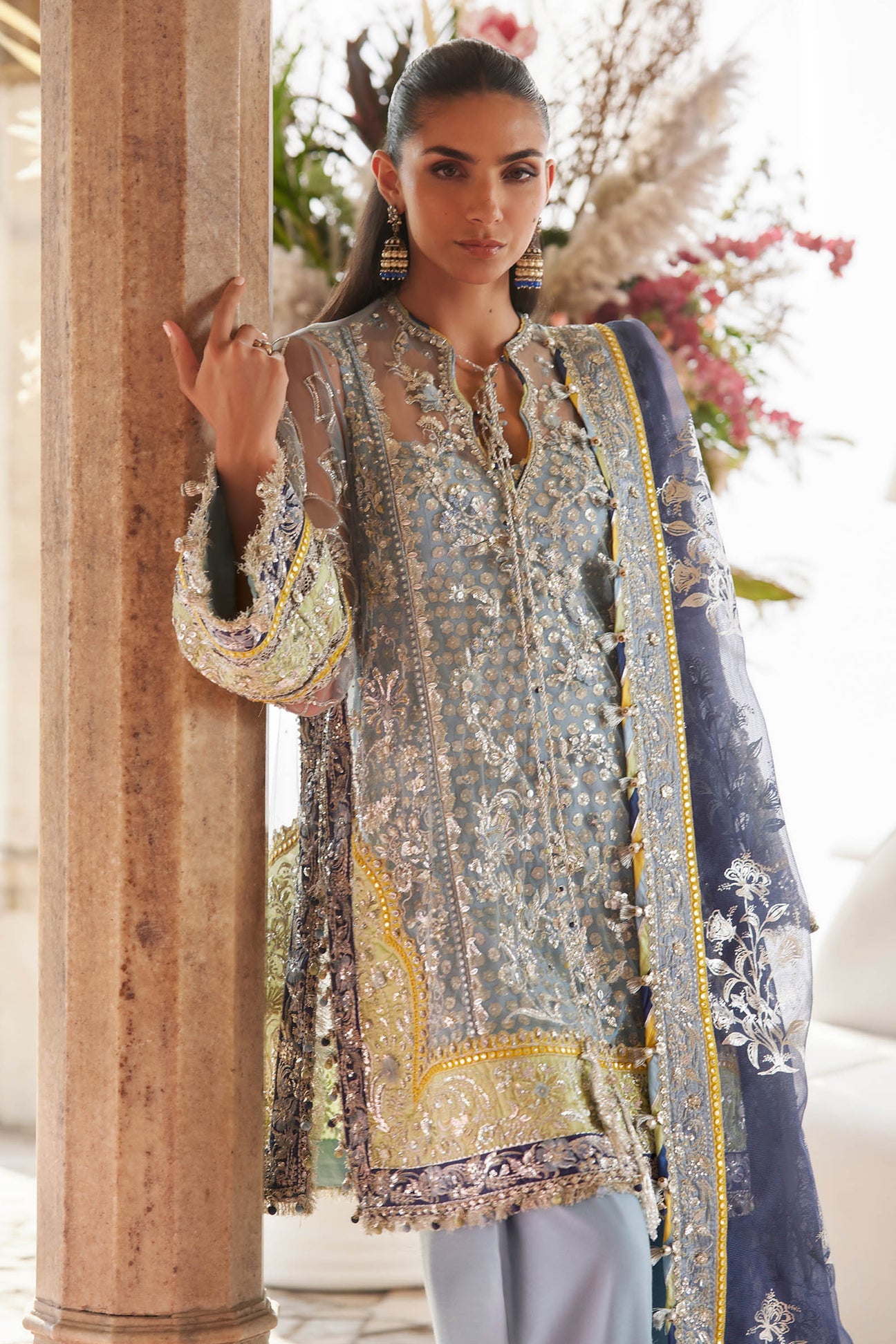 NILOFAR-E-SHAAM (ZC25-04) | Zaha | Gossamer Wedding Unstitched Collection 2026 