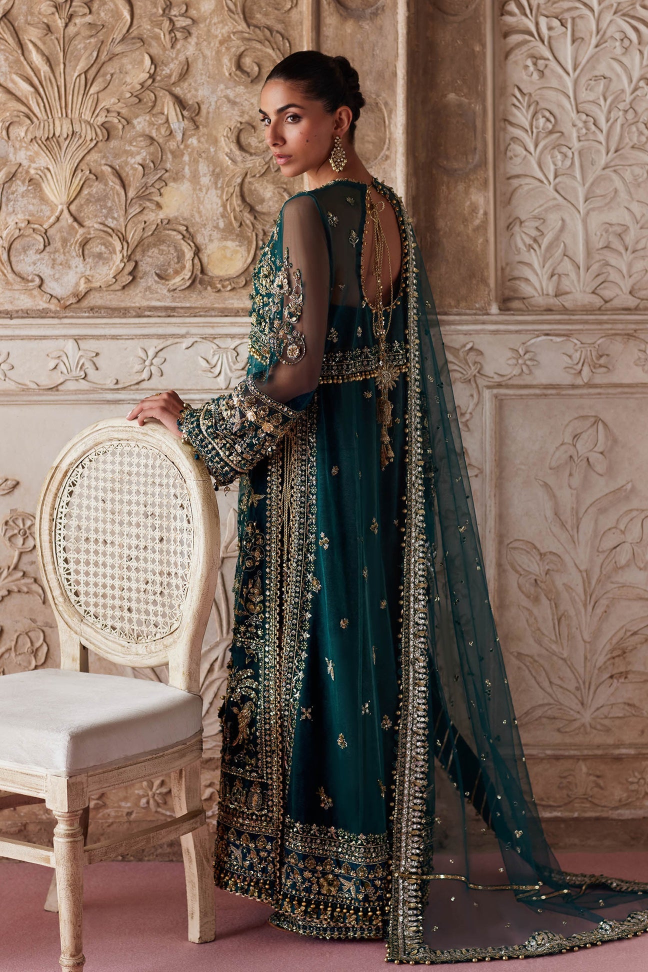AYLIN-E-JADE (ZC25-05) | Zaha | Gossamer Wedding Unstitched Collection 2026