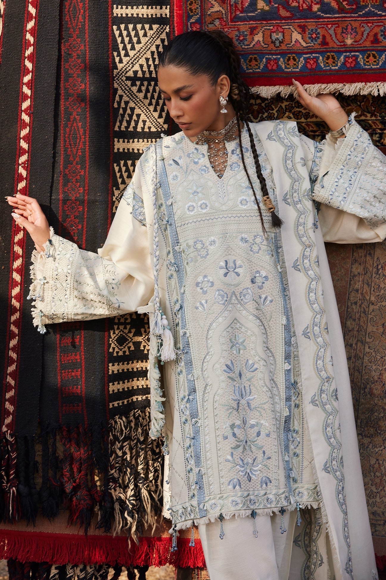 LEILA (ZW25-02) | Zaha | Winter Unstitched Collection 2025 