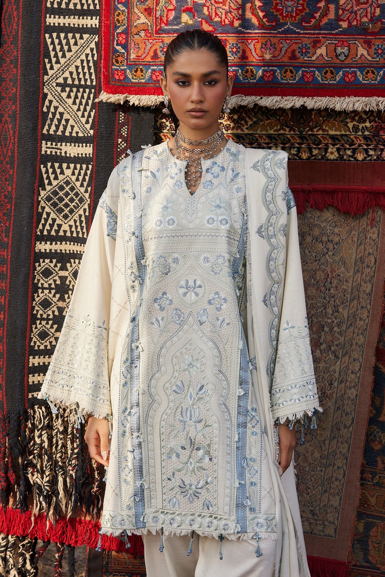 LEILA (ZW25-02) | Zaha | Winter Unstitched Collection 2025 