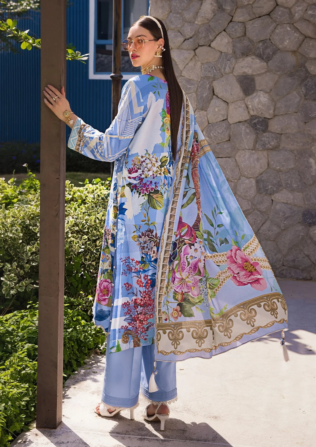 EOP-01B DARIS | Elaf | Prints Lawn Collection 2024