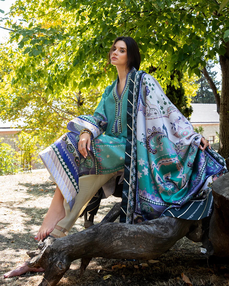 Lunar Dew | Mushq | Nirvana Printed Silk Collection 2025