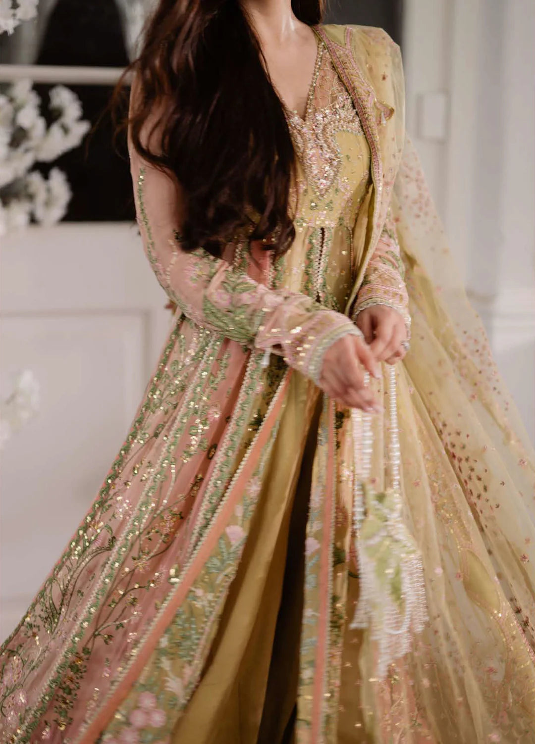 Sur Sunehri | Mushq | Sham Shandaar Chiffon Collection 2025