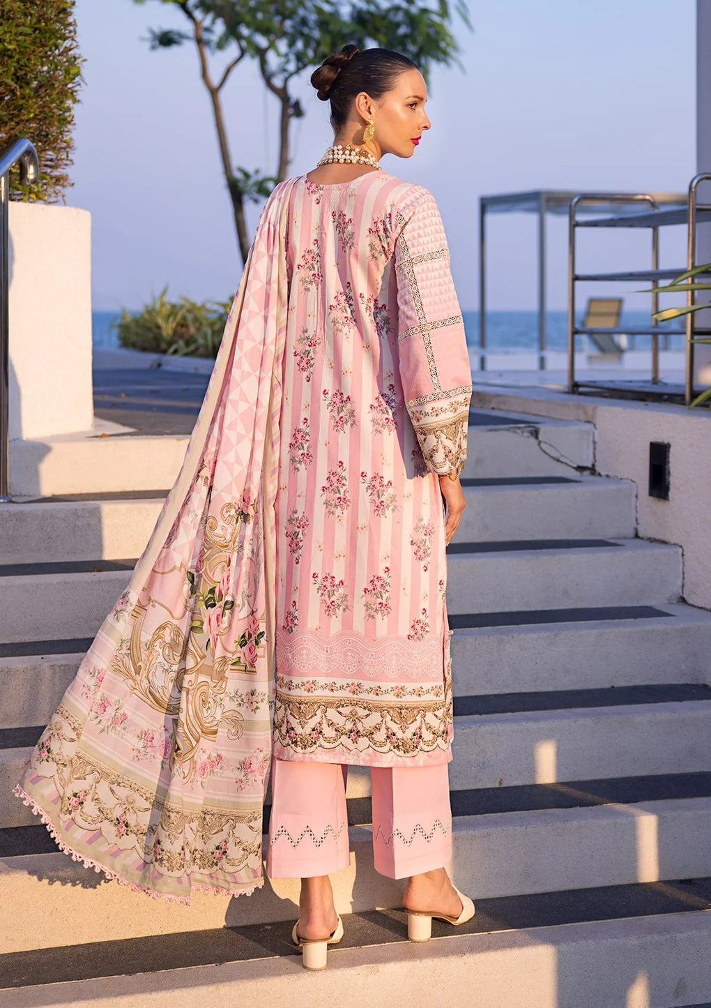 EOP-04A THAI BLOOM | Elaf | Prints Lawn Collection 2024