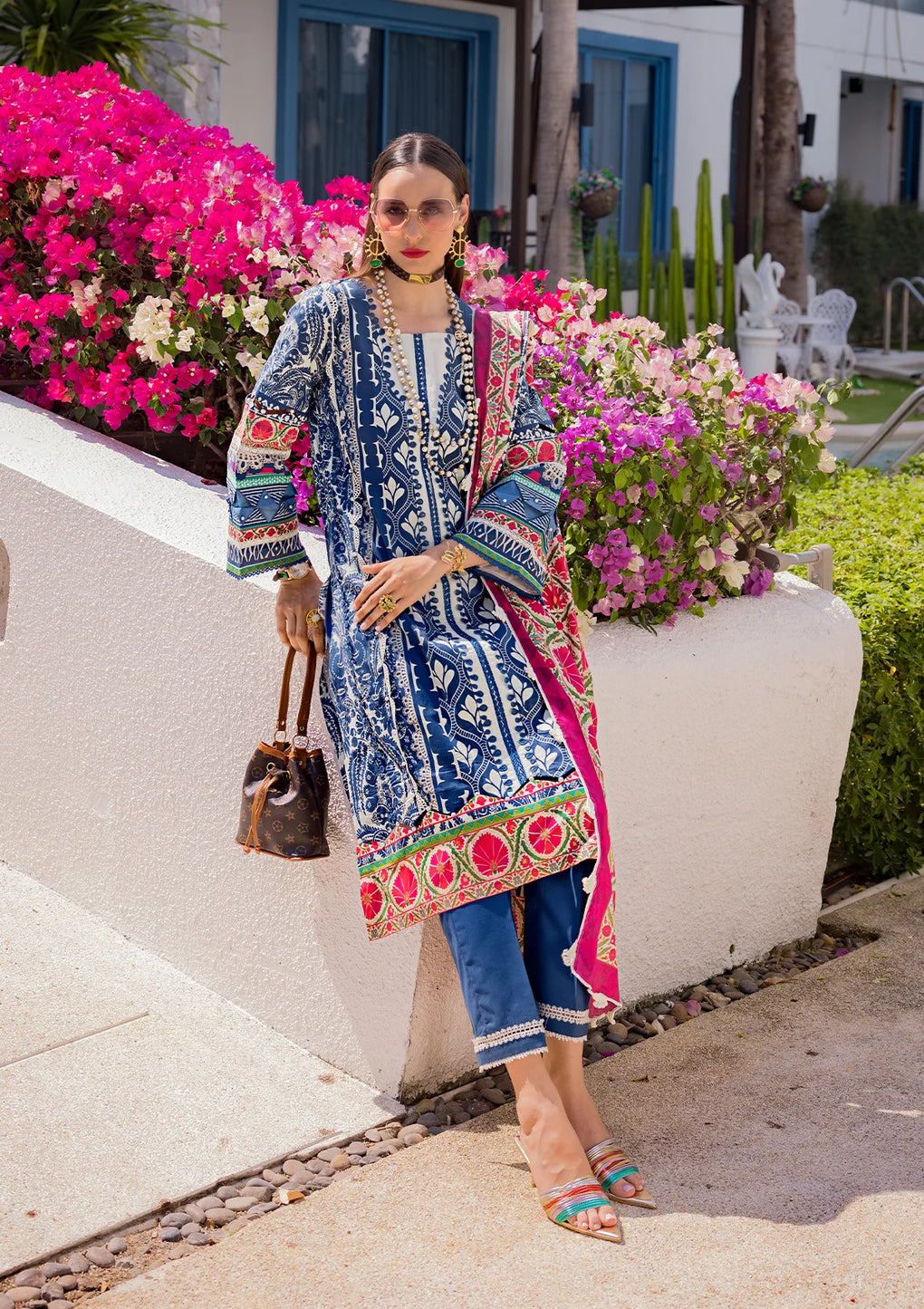 EOP-07B ELNAZ | Elaf | Prints Lawn Collection 2024