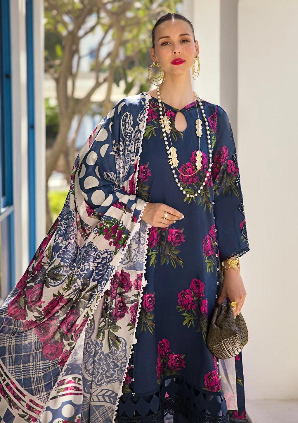 EOP-03B PATTAYA POISE | Elaf | Prints Lawn Collection 2024