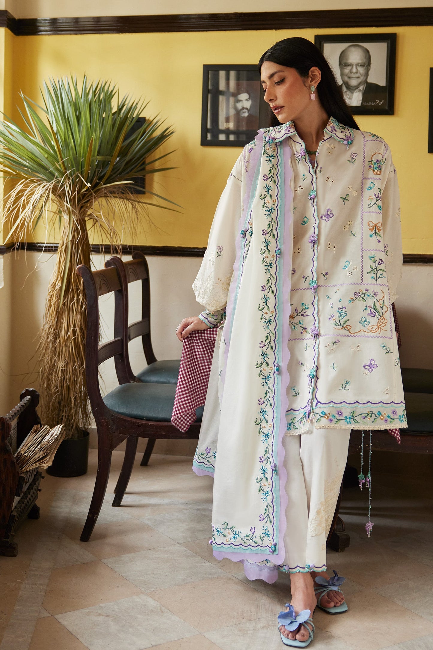 GHOST ORCHID WHISPER (ZF26-07) | Zaha |  Wild Flower Festive Lawn Collection 2026