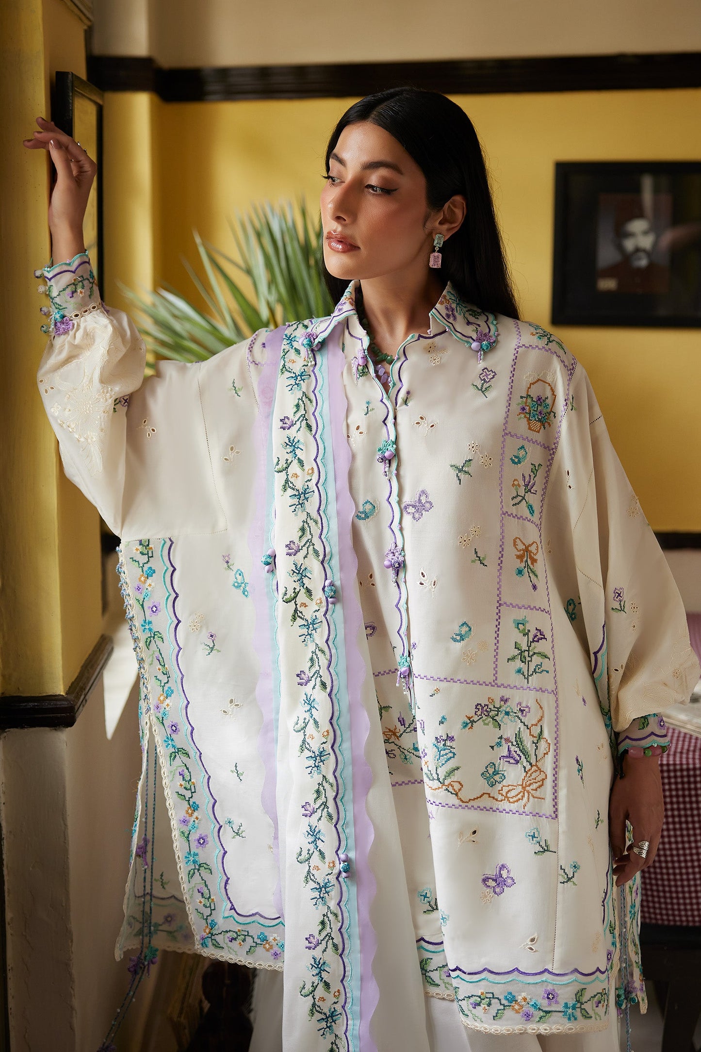 GHOST ORCHID WHISPER (ZF26-07) | Zaha |  Wild Flower Festive Lawn Collection 2026