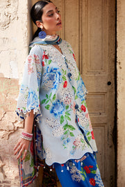 BLUE POPPY (ZF26-02) | Zaha |  Wild Flower Festive Lawn Collection 2026