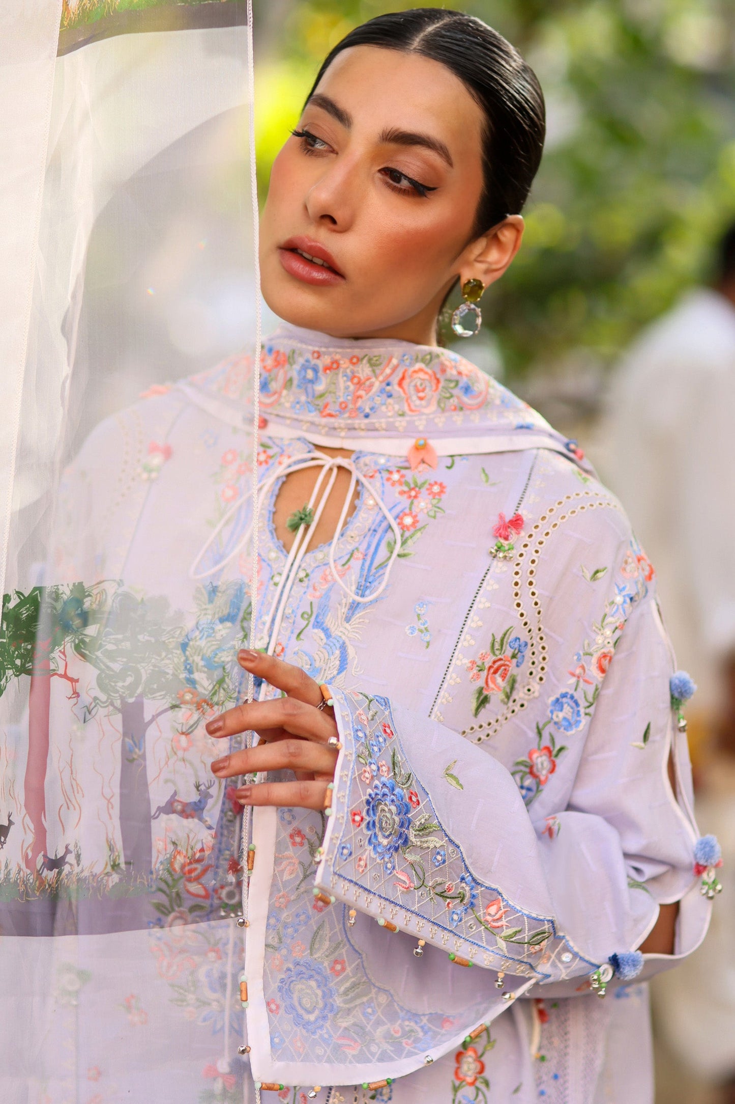 PERIWINKLE MUSE (ZF26-11) | Zaha |  Wild Flower Festive Lawn Collection 2026