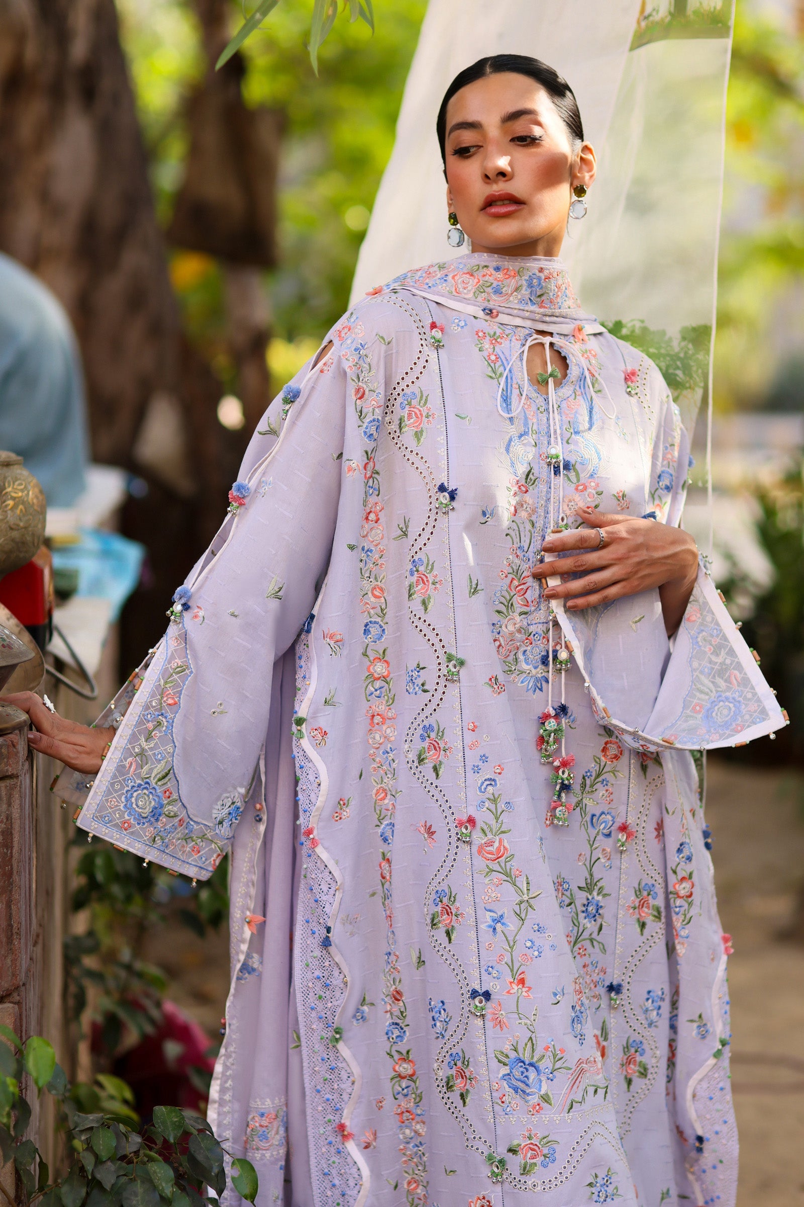 PERIWINKLE MUSE (ZF26-11) | Zaha |  Wild Flower Festive Lawn Collection 2026