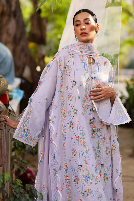 PERIWINKLE MUSE (ZF26-11) | Zaha |  Wild Flower Festive Lawn Collection 2026