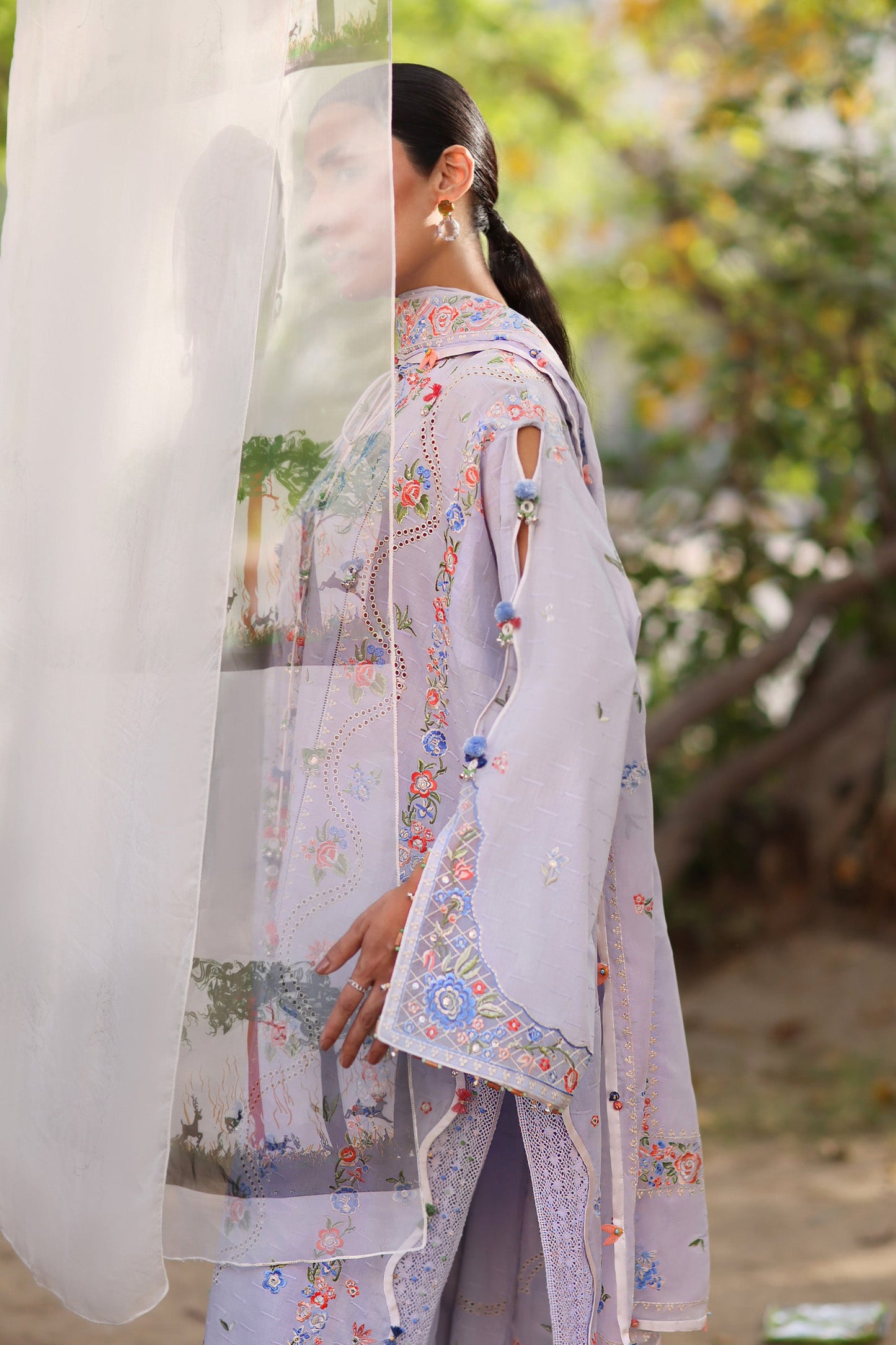 PERIWINKLE MUSE (ZF26-11) | Zaha |  Wild Flower Festive Lawn Collection 2026